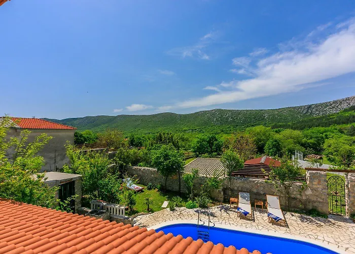 Lichtdurchflutete Mit Alpaka-ranch In Der Naehe, Privatpool, Grillbereich, Waschmaschine בית נופש Drivenik